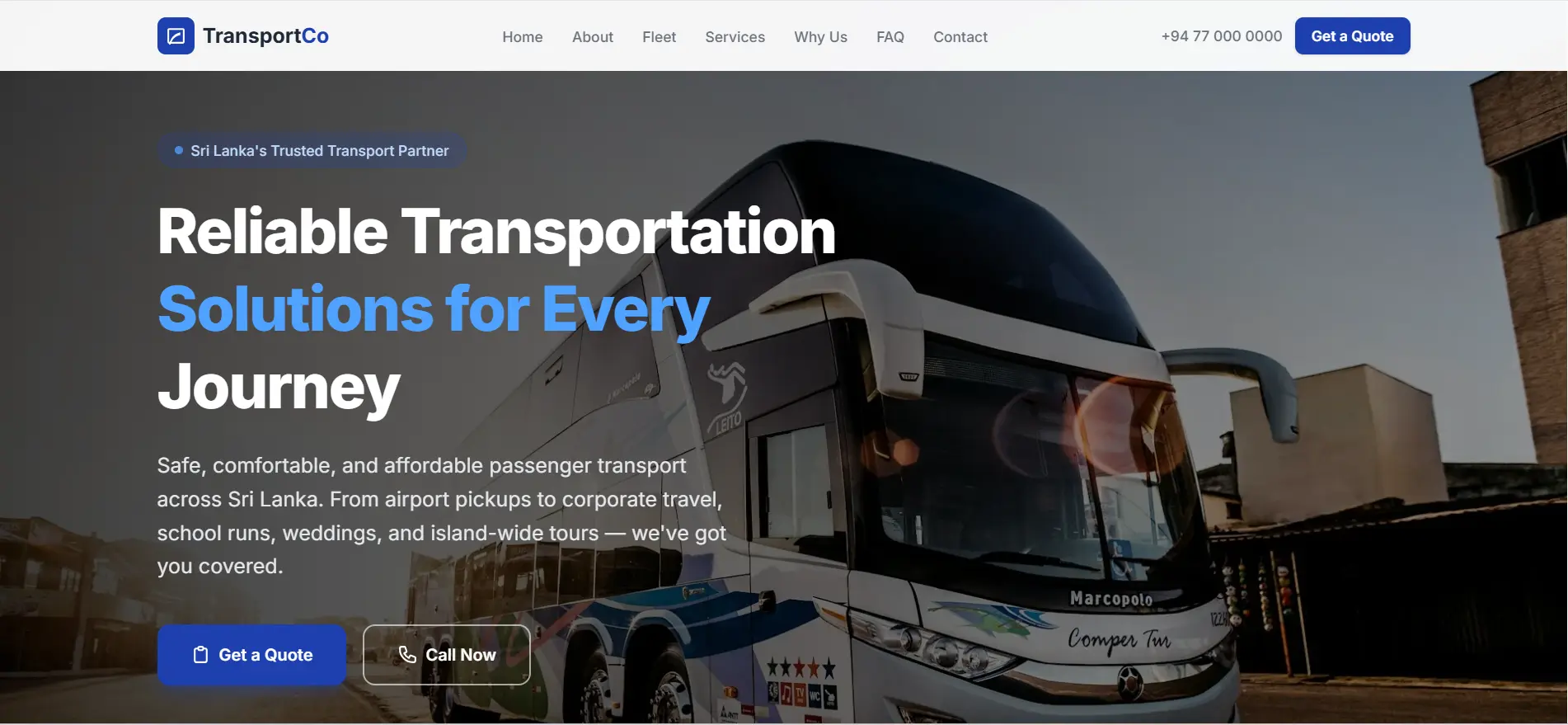 Transport Co - Sample